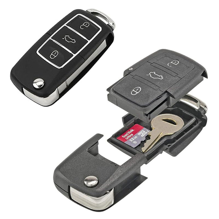 Car key diversion safe with hidden stash compartment