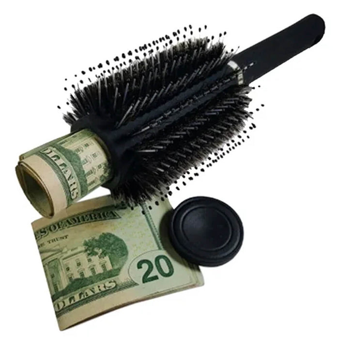Hairbrush diversion safe with hidden stash compartment