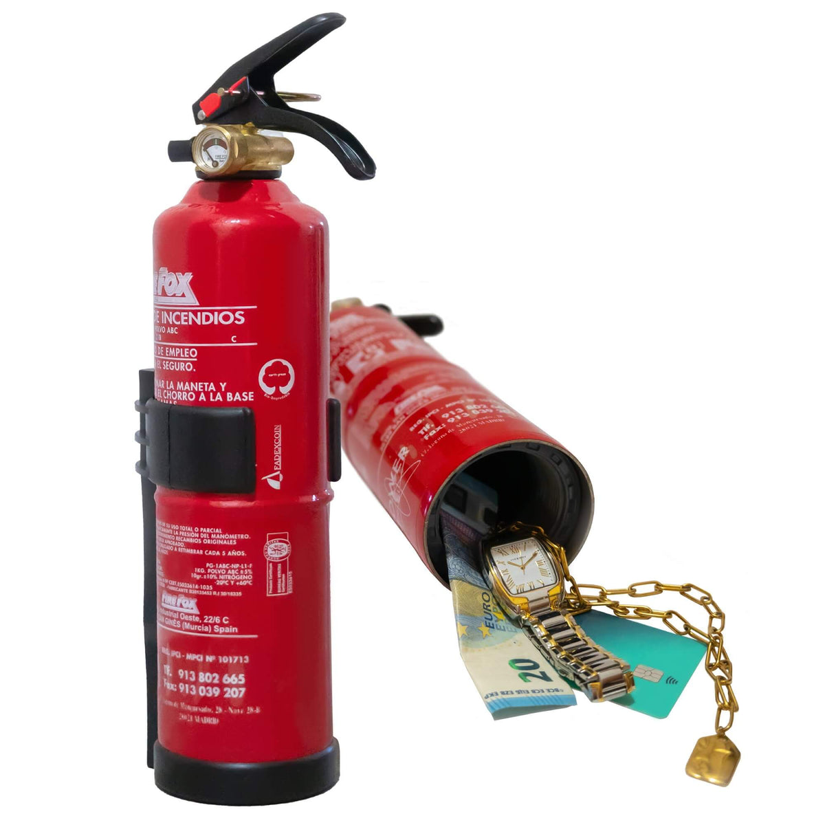 1 kg fire extinguisher diversion safe with hidden stash compartment