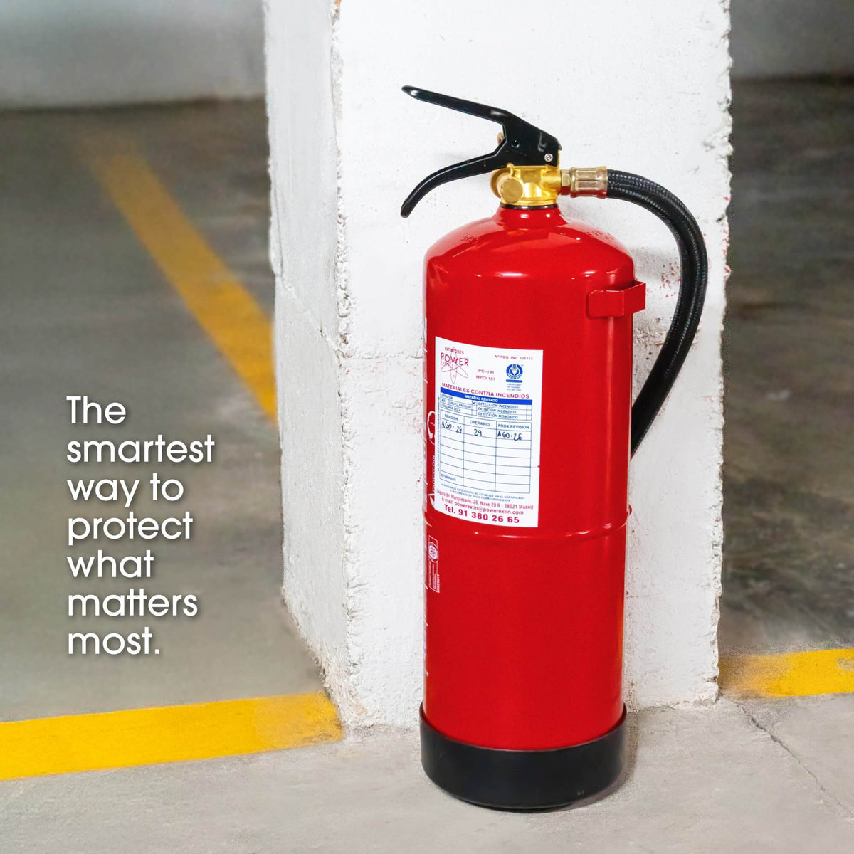 6 kg fire extinguisher stash container showing hidden compartment