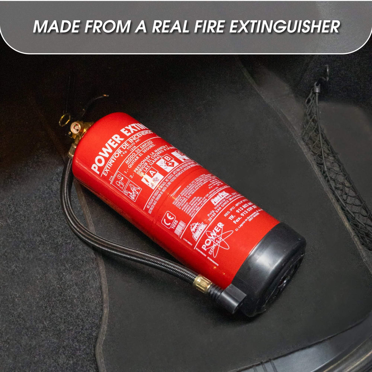 6 kg fire extinguisher stash box concealed storage interior