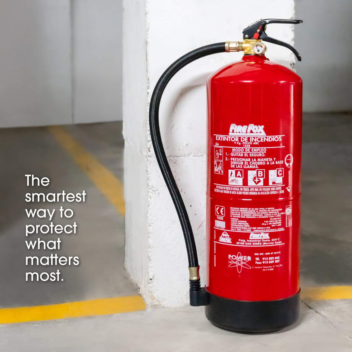 9 kg fire extinguisher stash container showing hidden compartment