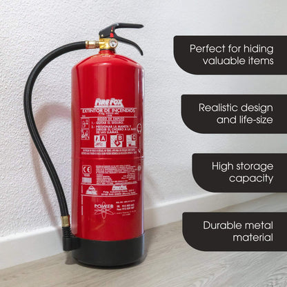 Extra large fire extinguisher diversion safe for hiding valuables