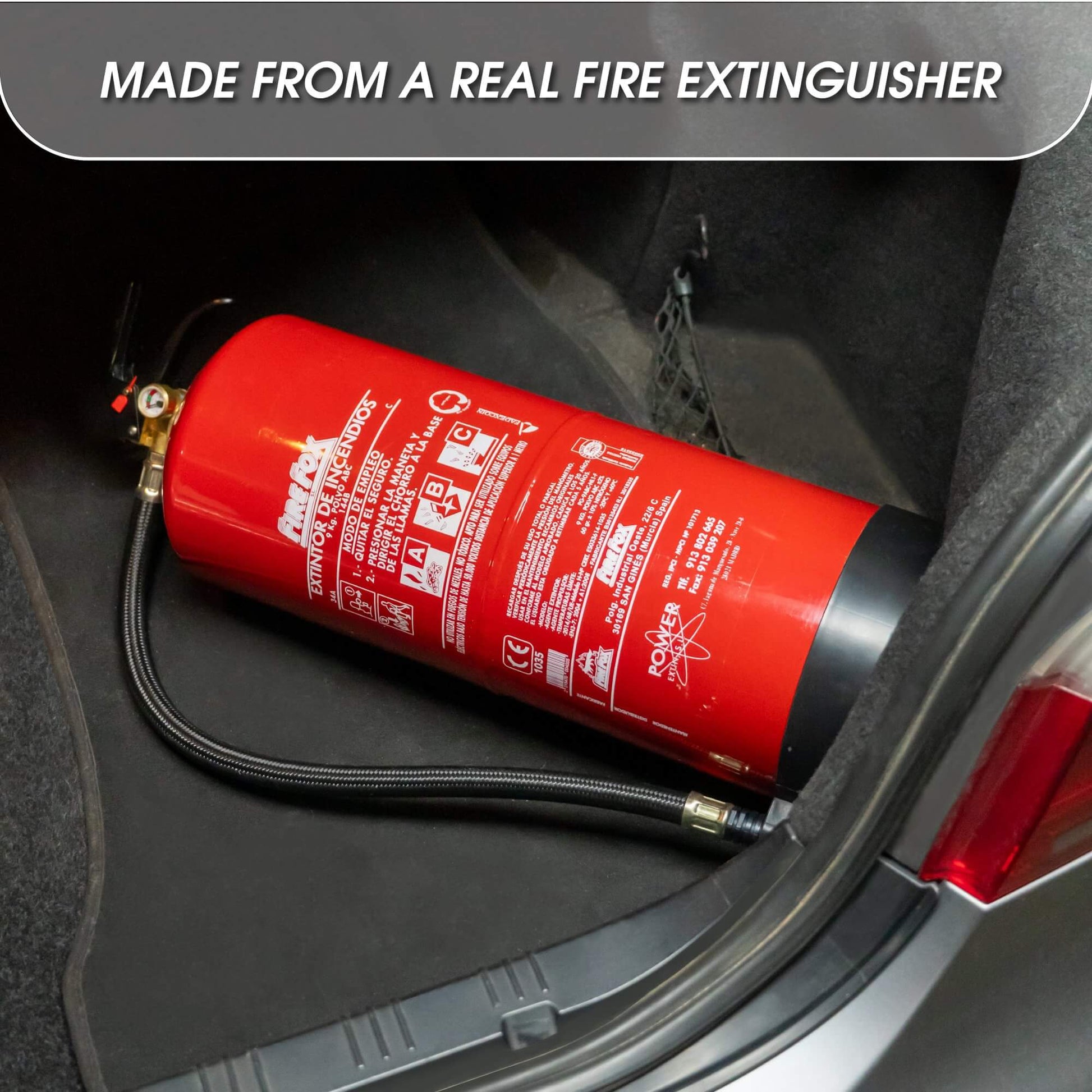 9 kg fire extinguisher stash box concealed storage interior