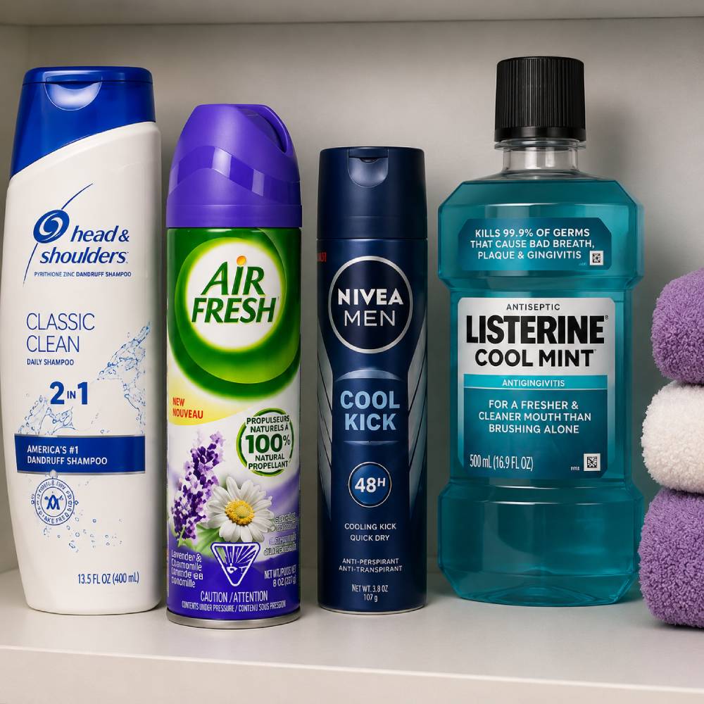 air freshener concealed storage compartment detail