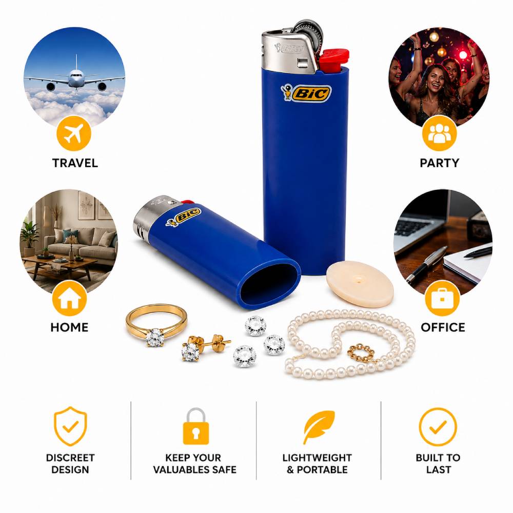 classic lighter concealed storage compartment detail