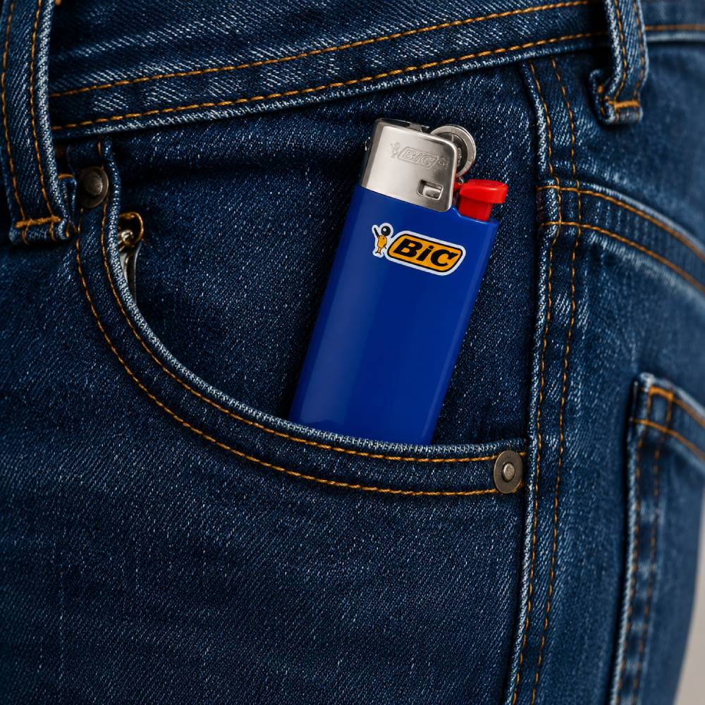 classic lighter hidden compartment close-up