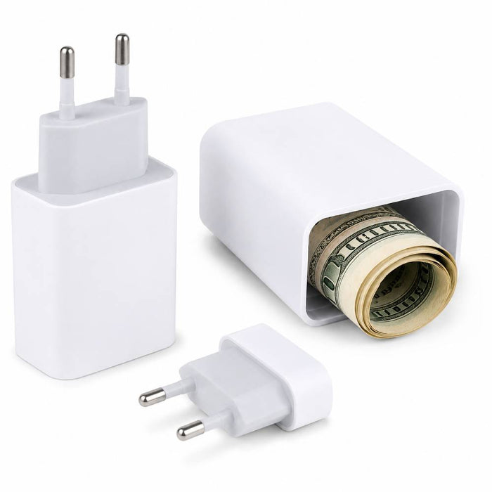 phone charger diversion safe with hidden compartment