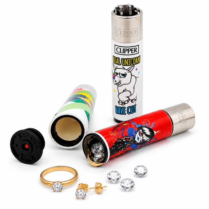 refillable lighter diversion safe with hidden compartment