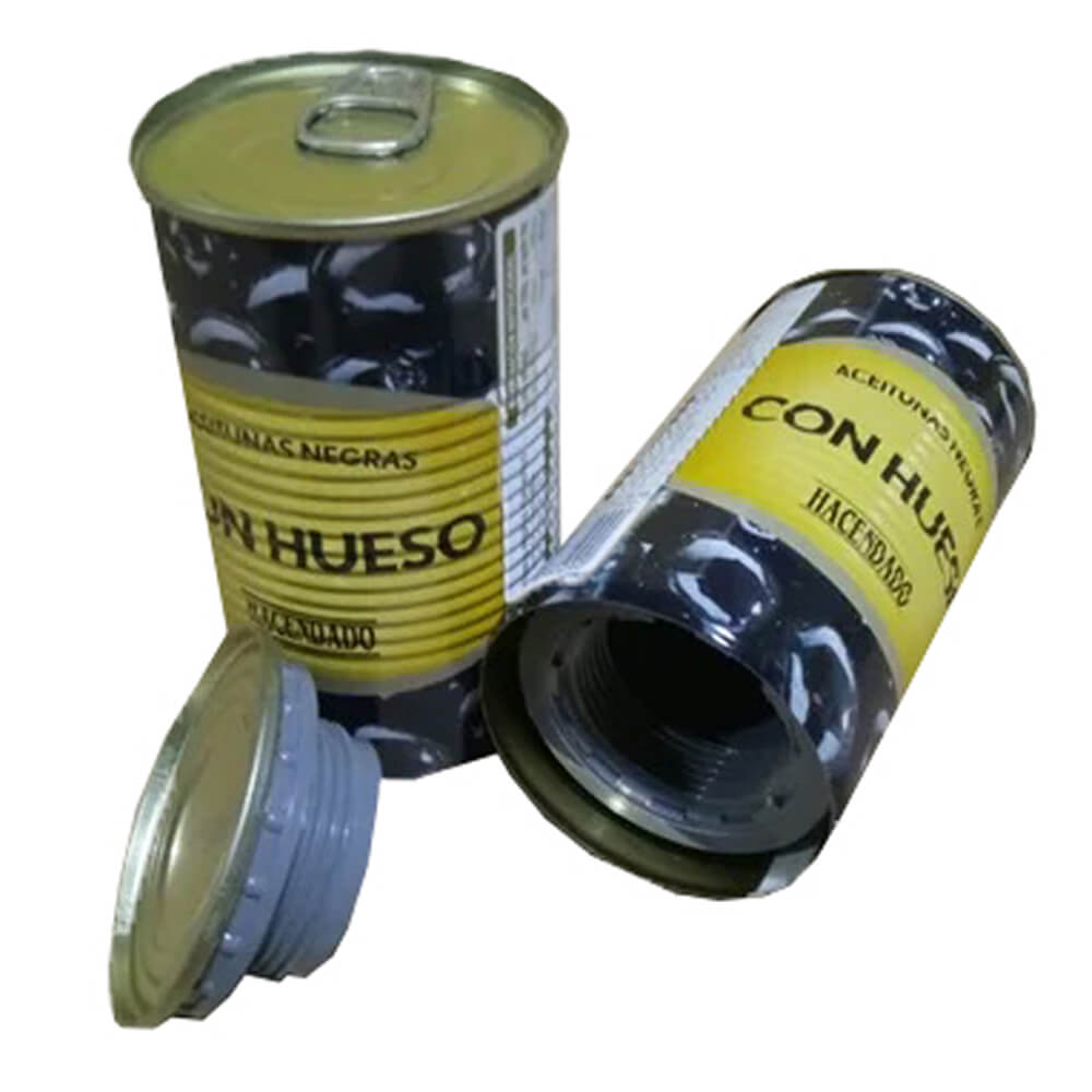 Olive jar diversion safe with hidden stash compartment
