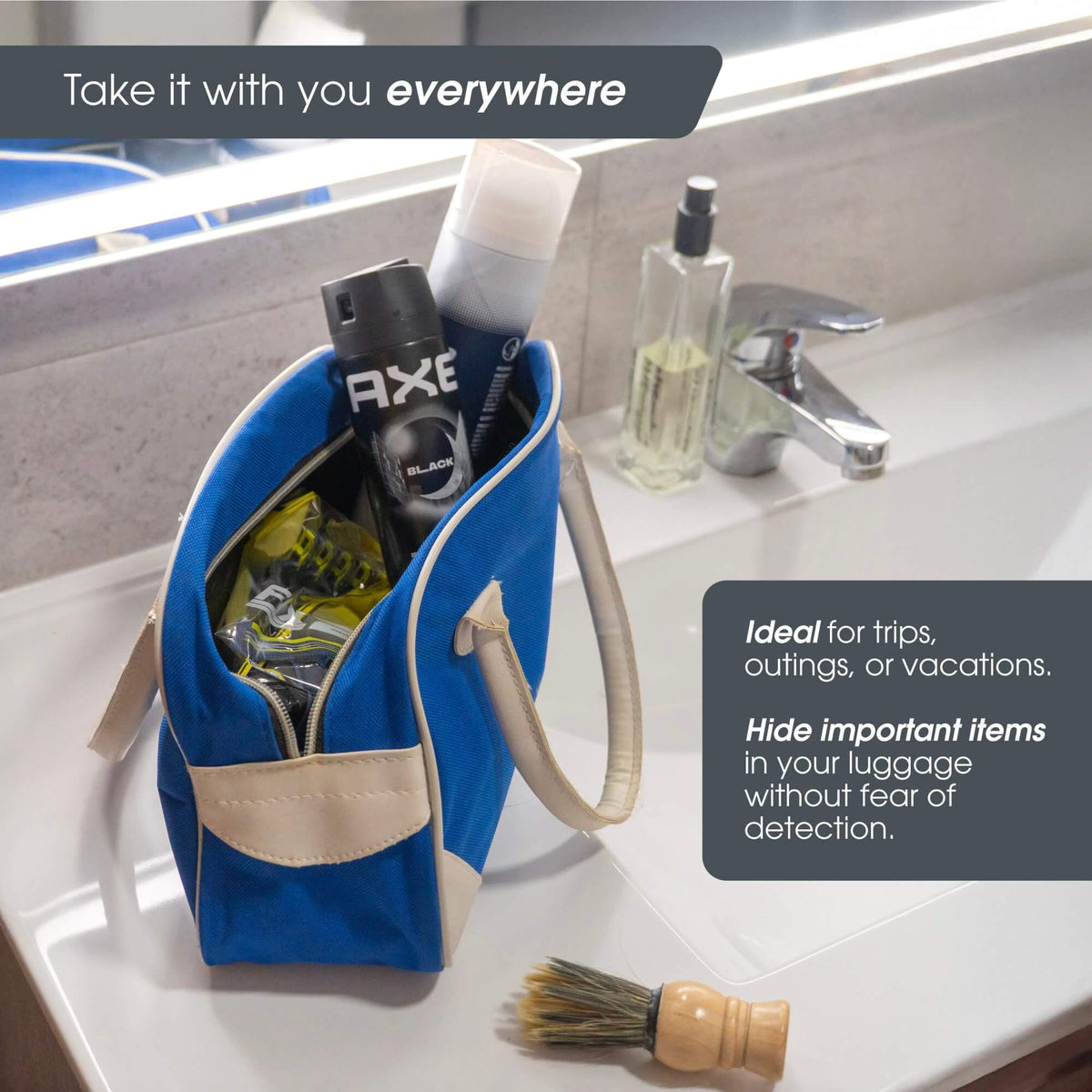 Deodorant diversion safe for travel and everyday use