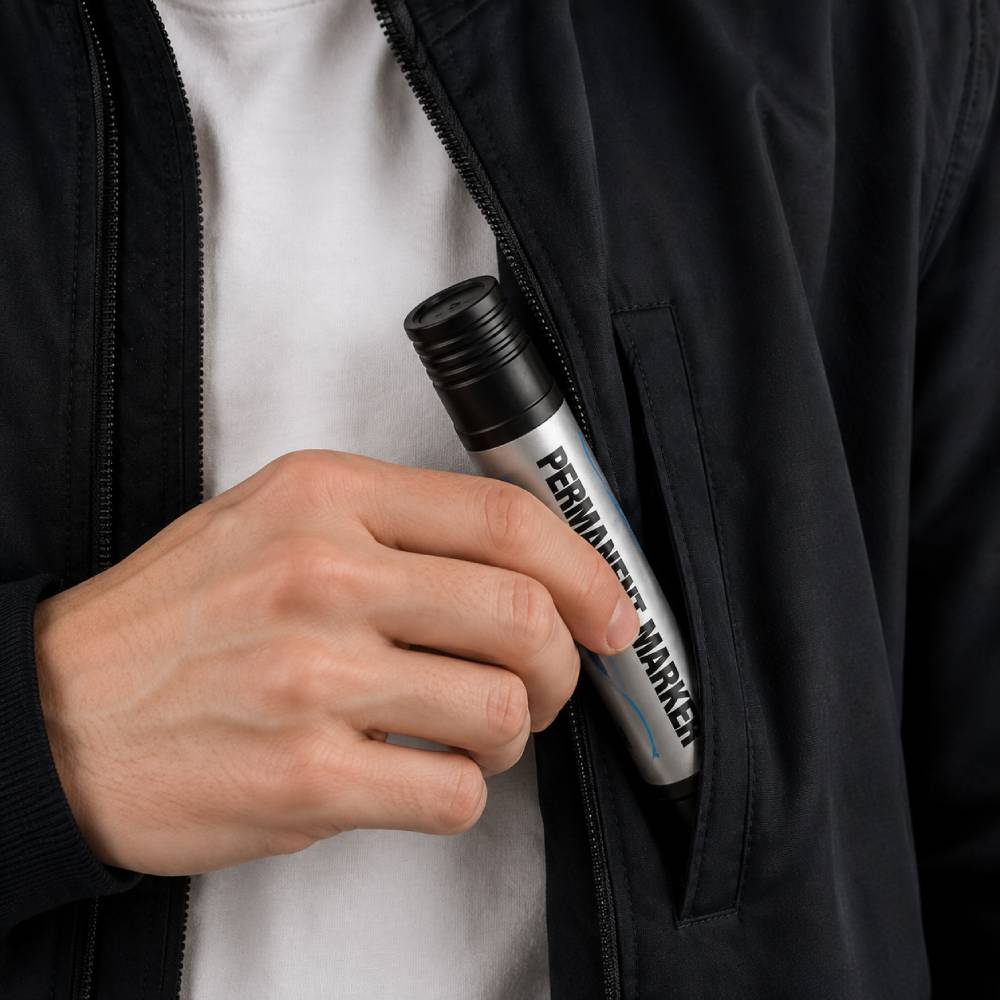 permanent marker diversion safe side view