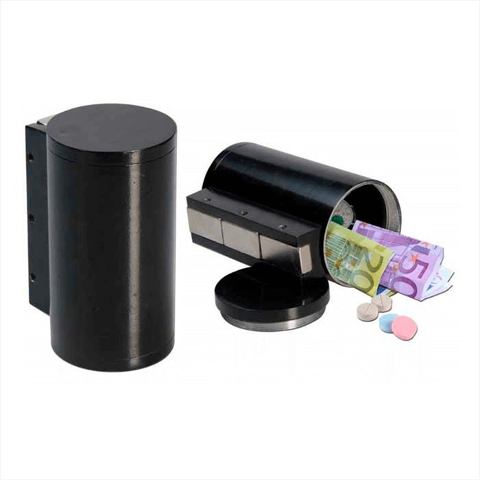 Magnetic stash box diversion safe with hidden compartment