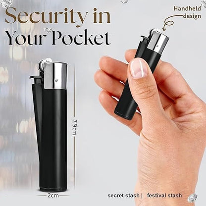 Smooth lighter stash container open showing hidden compartment