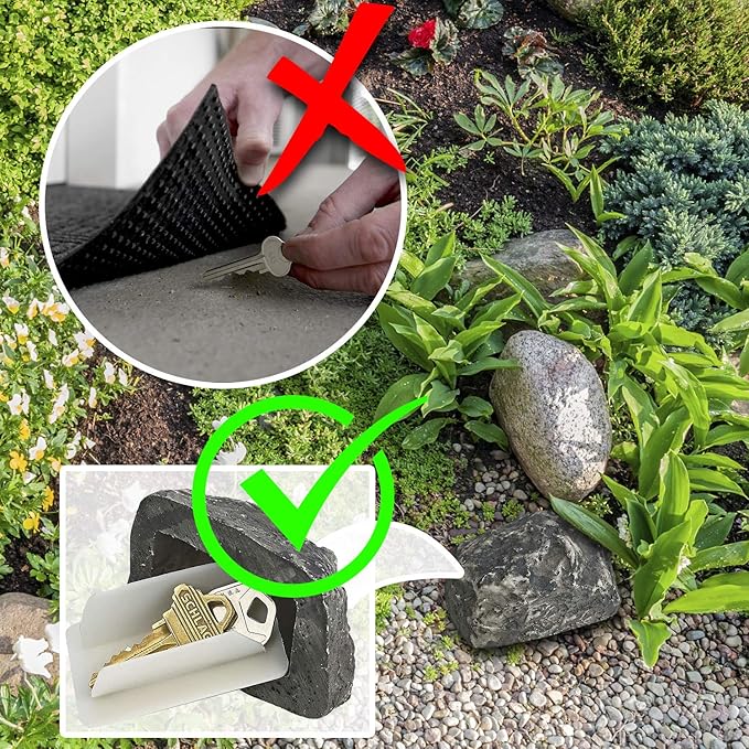 Rock stash container open showing hidden compartment