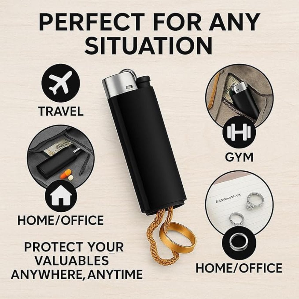 Classic lighter diversion safe for hiding cash and valuables