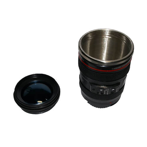 Camera lens diversion safe with hidden stash compartment