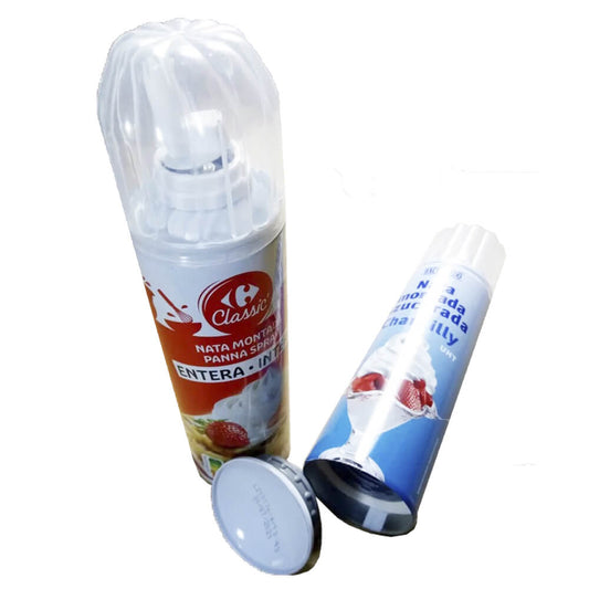 Whipped cream jar diversion safe with hidden stash compartment