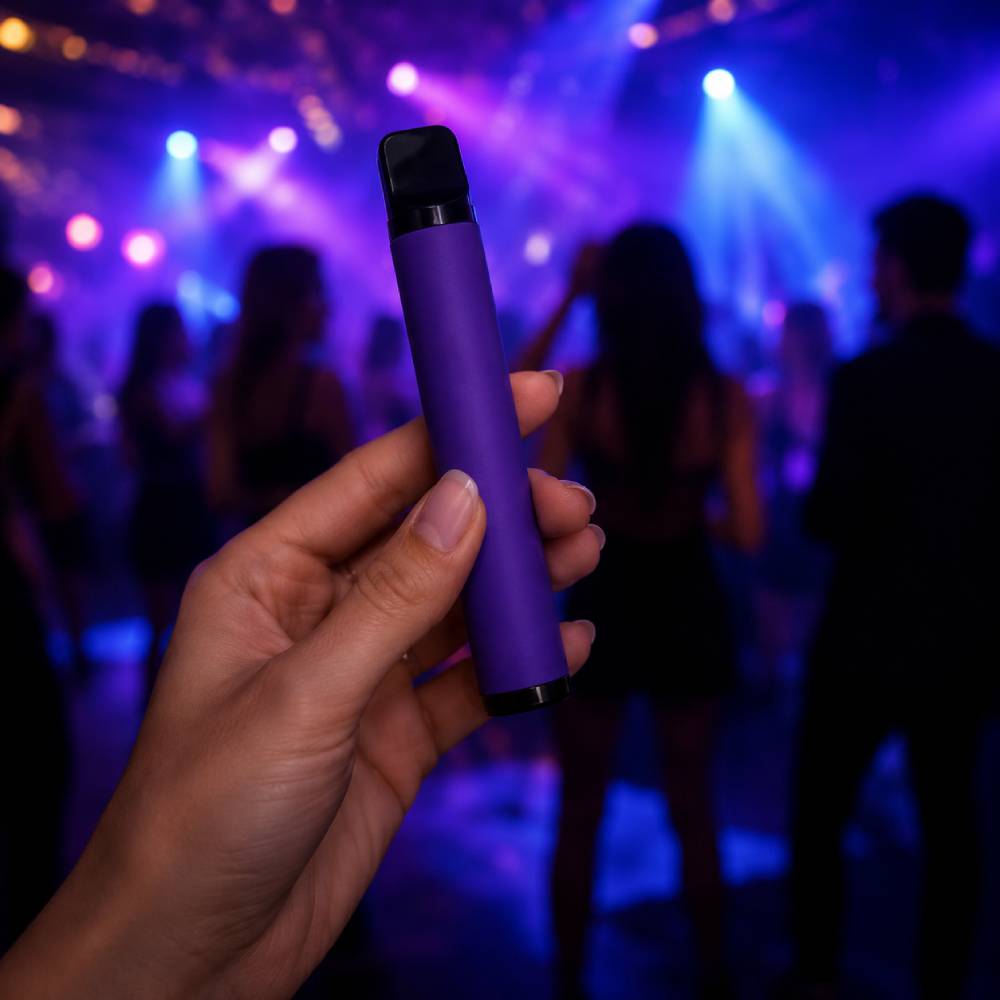 vape-shaped container concealed storage compartment detail
