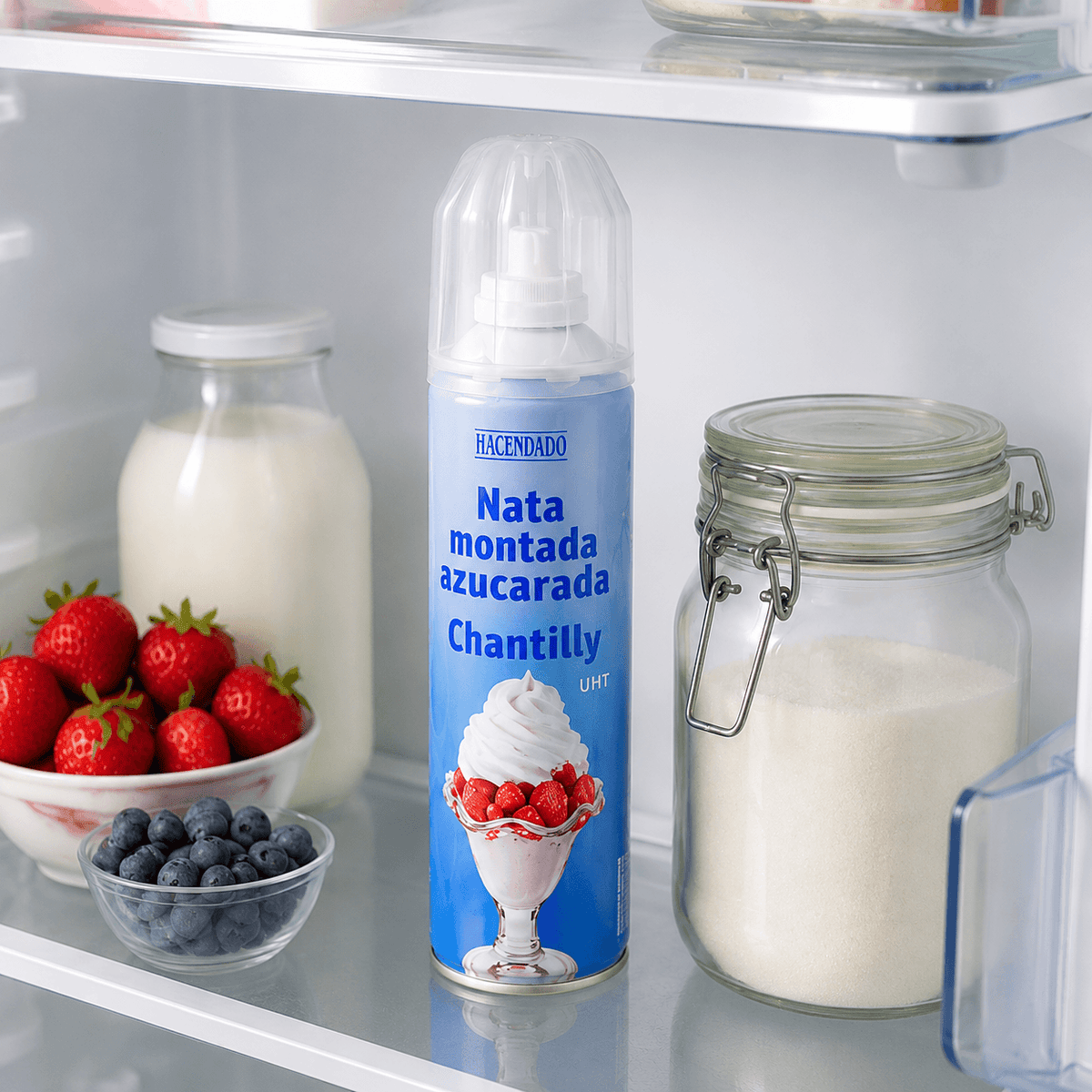 whipped cream jar concealed storage compartment detail