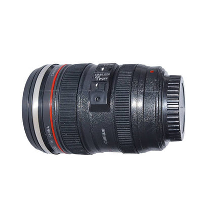 Realistic camera lens hidden safe detail view
