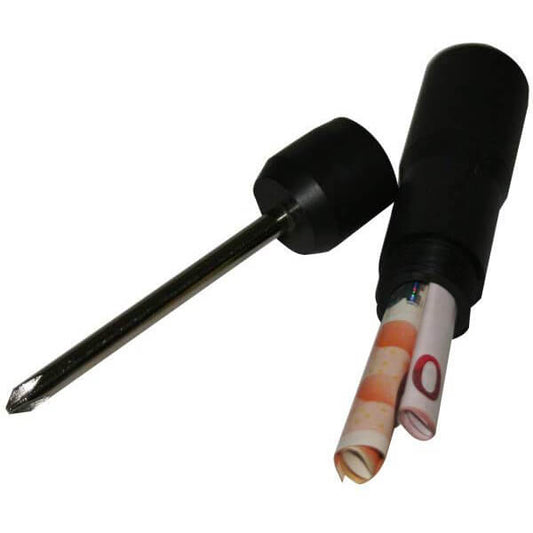 Screwdriver diversion safe with hidden stash compartment